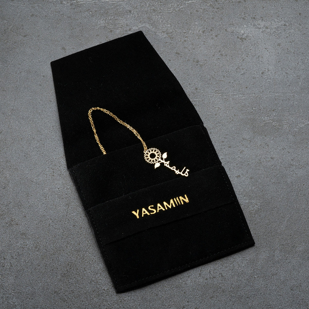 Enamel Arabic Name Necklace